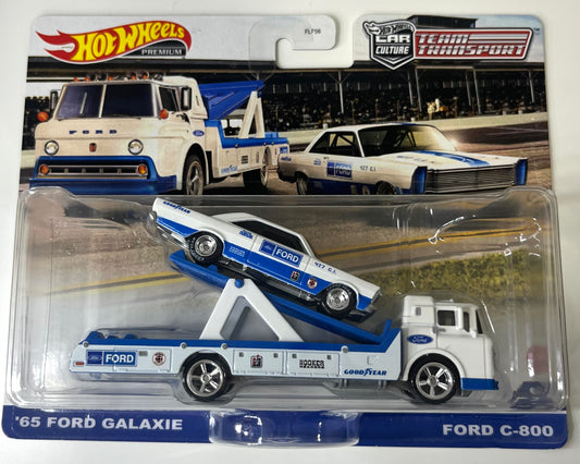 Hot Wheels Team Transport ‘65 Ford Galaxie & Ford C-800