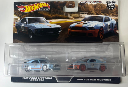 Hot Wheels Premium Car Culture Ford Mustang Gulf Twin pack