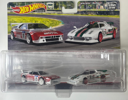 Hot Wheels Car Culture Twin Pack BMW M1 Procar Motul & Lancia Stratos