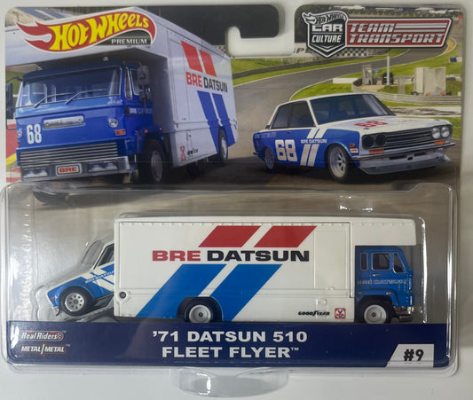 Hot Wheels Team Transport #9 ‘71 Datsun 510 Fleet Flyer