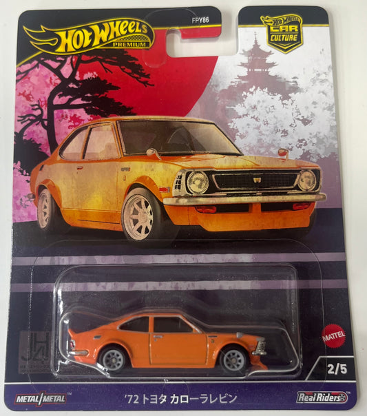 Hot Wheels Jap Historic Car Culture Premium ‘72,Toyota Corolla 2/5