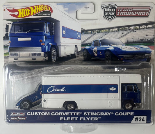 Hot Wheels Team Transport #24 Custom Corvette Stingray Coupe Fleet Flyer